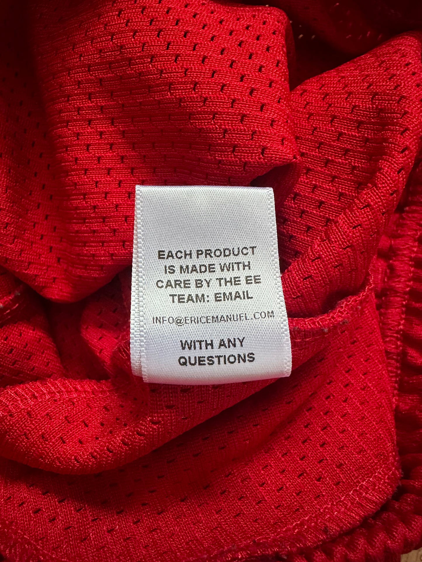 Eric Emanuel EE Red Shorts Youth L (10)