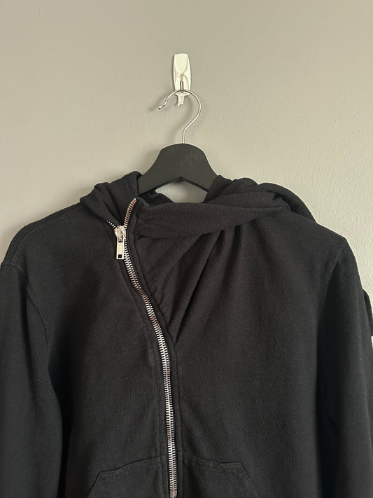 Rick Owens DRKSHDW Mountain Hoodie Black Cotton Size S Men’s Zip Up Sweatshirt