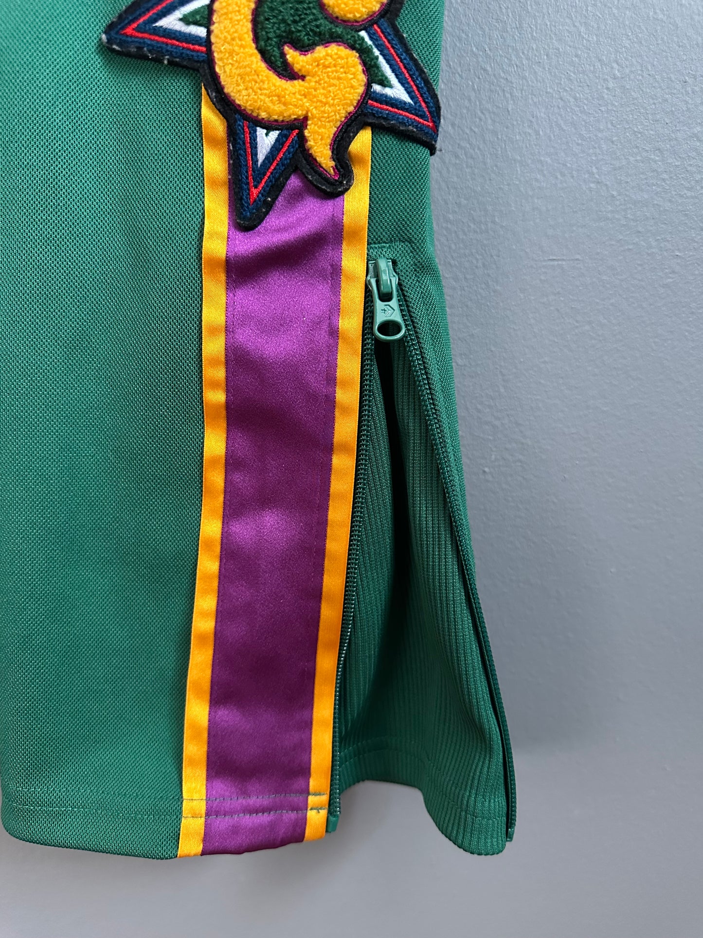 Joe Freshgoods x Converse Track Pants Green Size S Drawstring Zipper Ankle Men’s