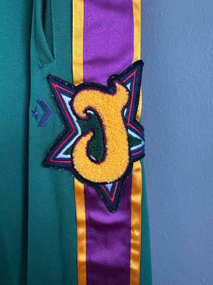 Joe Freshgoods x Converse Track Pants Green Size S Drawstring Zipper Ankle Men’s