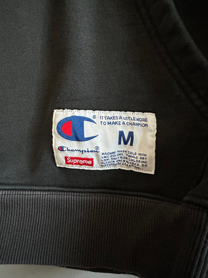 Supreme x Champion Black SS17 Pullover Sweatshirt Mens Medium Streetwear Used