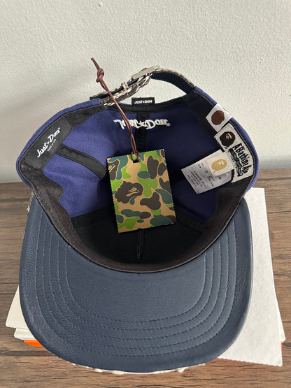 BAPE x Just Don Rhinestone Hat Python Leather Chicago USA Exclusive Navy Teal