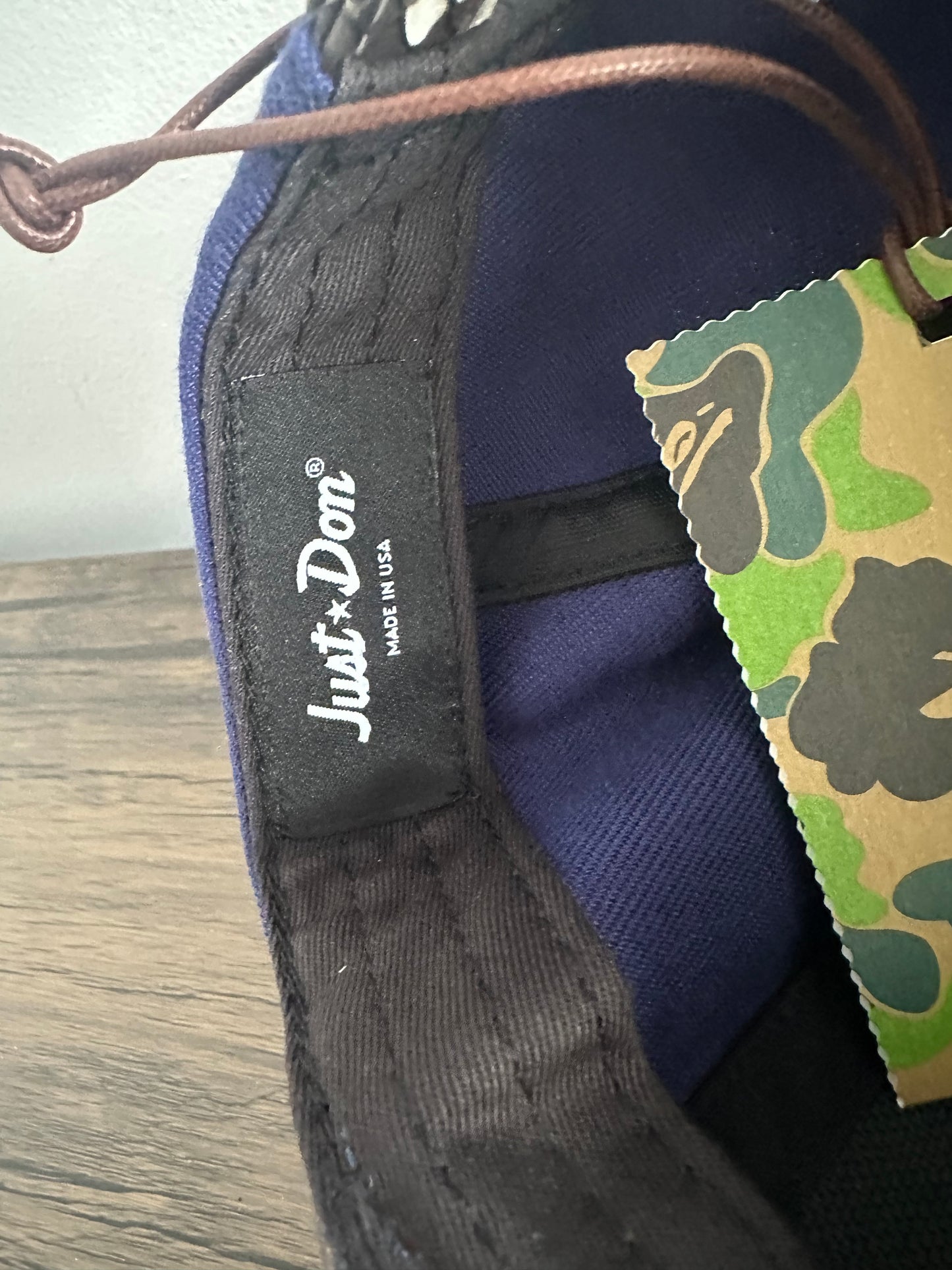 BAPE x Just Don Rhinestone Hat Python Leather Chicago USA Exclusive Navy Teal