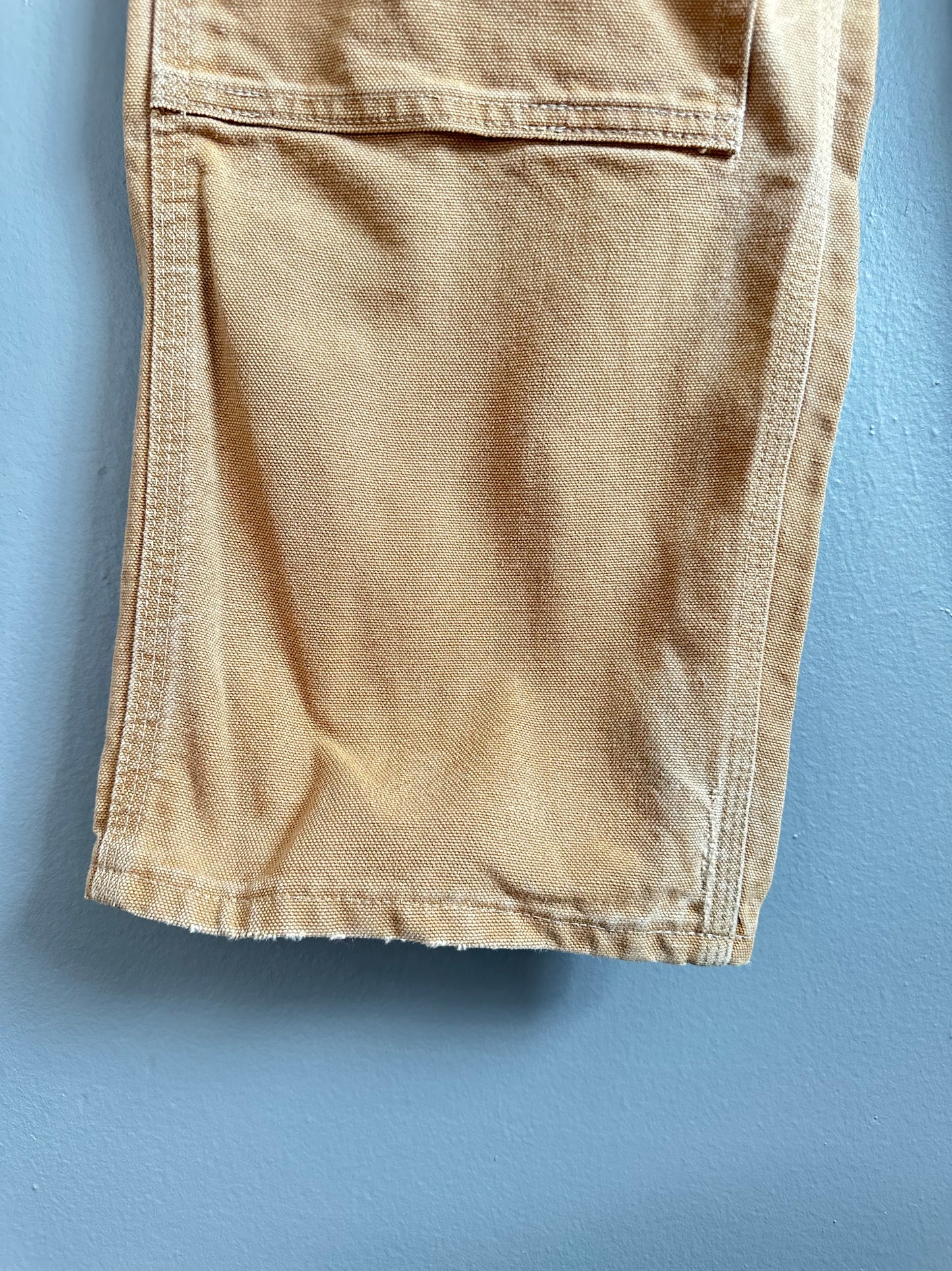 Carhartt B01 Dungaree Fit Double Knee Pants 32x30 Faded Brown Carpenter