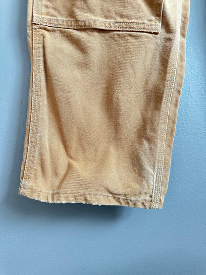 Carhartt B01 Dungaree Fit Double Knee Pants 32x30 Faded Brown Carpenter