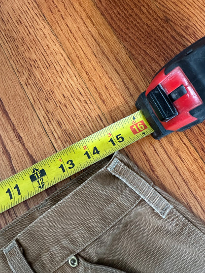 Carhartt B01 Dungaree Fit Double Knee Pants 32x30 Faded Brown Carpenter