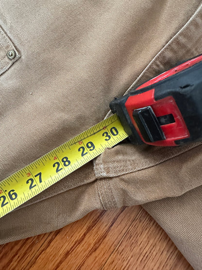 Carhartt B01 Dungaree Fit Double Knee Pants 32x30 Faded Brown Carpenter