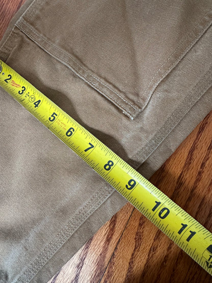 Carhartt B01 Dungaree Fit Double Knee Pants 32x30 Faded Brown Carpenter
