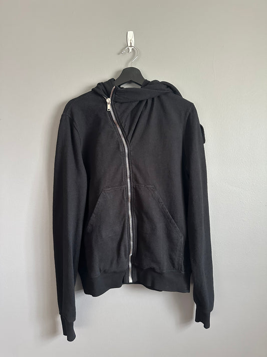 Rick Owens DRKSHDW Mountain Hoodie Black Cotton Size S Men’s Zip Up Sweatshirt